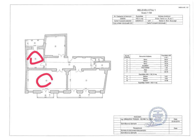 Închiriere Spațiu birouri 71 mp | Bd. Carol I Moșilor I Pache Protopopescu - 1