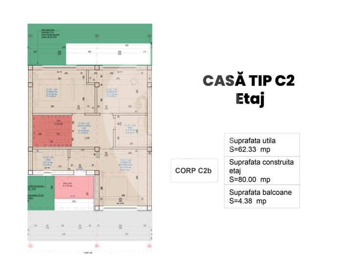 Casa tip duplex noua, curte proprie 30 mp, Popesti Leordeni, Strada Astrelor  - 6