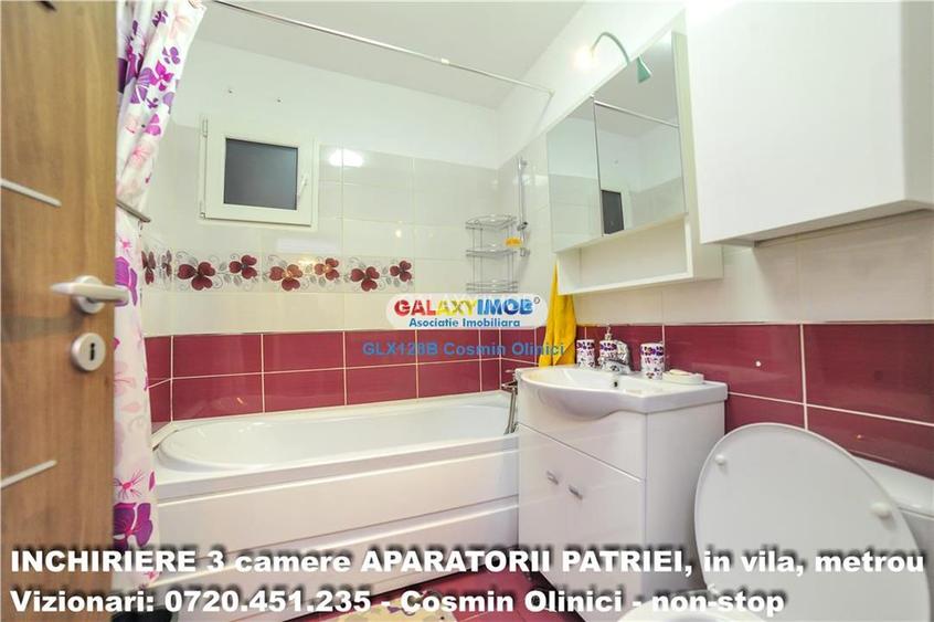 INCHIRIERE 3 camere BERCENI - Aparatorii Patriei, metrou, in vila - 11