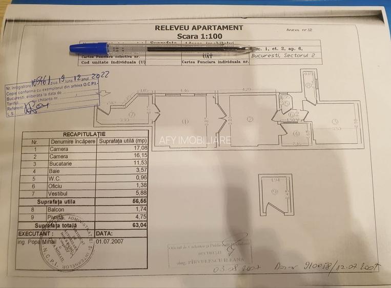 De Vanzare Apartament 2 camere zona Armeneasca sect.2 - 8