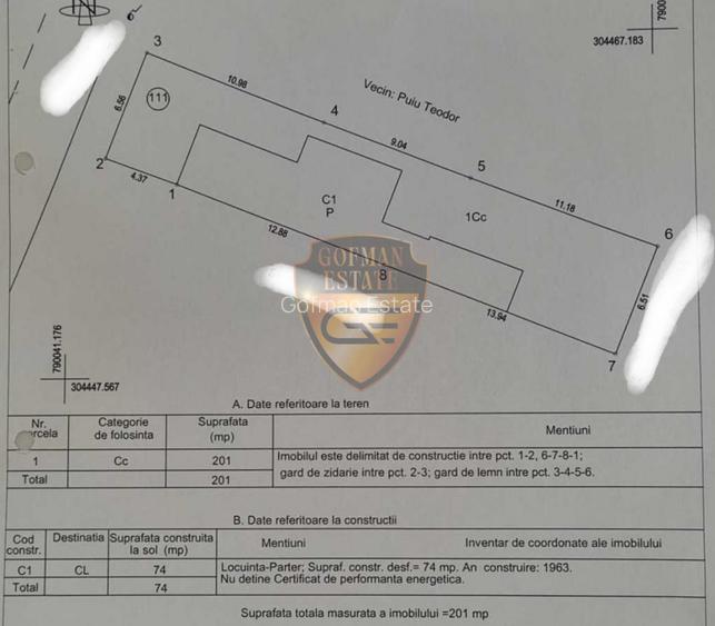 Casă bătrânească 3 c + magazii, Coiciu, 74 mp, Teren 201 mp posibil extindere - 6