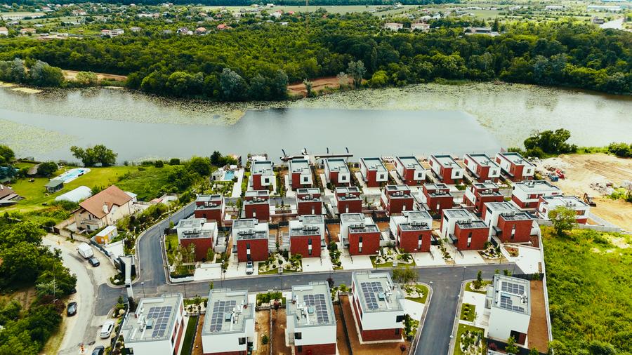 Ansamblu finalizat de vile la Snagov- deschidere spre lac, ponton privat, - 20