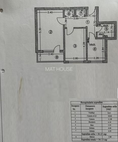 APARTAMENT 2 CAMERE 7/10 BL 1985 55MP  3 MINUTE METROU PARC MOBILAT - 8