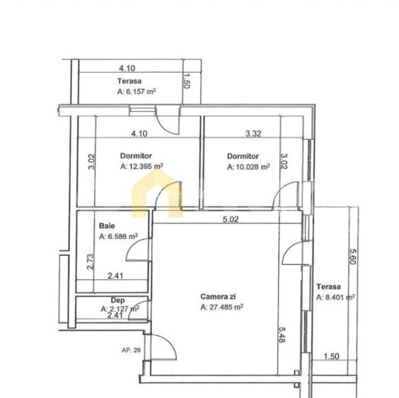 Apartament de Vanzare | Finisat | 3 camere, SU 59 mp, terase 20 mp | Floresti - 6