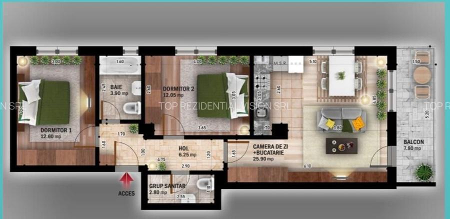 AP 3CAM. BLOC P+4 FINALIZAT / TRIPAN,TERMOSTAT,VATA BAZALTICA! - 2