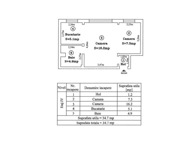 2 Camere | Tipografilor | Proaspat Zugravit | Investitie | Comision 0 - 1