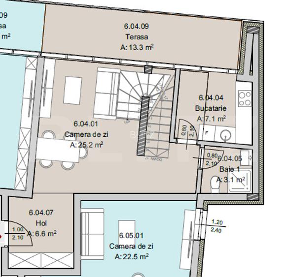 Apartament 3 camere, 79 mp, Terasa 13 mp, Imobil Nou, Semicentral - 5