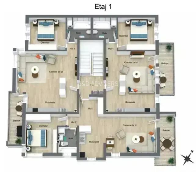 Apartament 2 Camere Otopeni | Toate Facilitatile | Nou, Spatios - 7