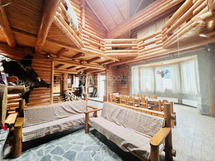 Cabana vânătorească din lemn cu vedere spectaculoasa, langa Castelul Cantacuzino - 17