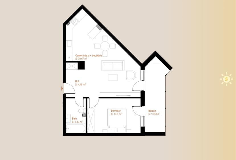  Ansamblu rezidential cu apartamente 2 si 3 camere, zona Vivo - 7