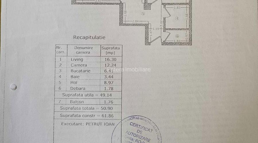 APARTAMENT DE VÂNZARE CU DOUĂ CAMERE IN ZONA BUCUREȘTI-NOI-JIULUI SEC.1 - 7