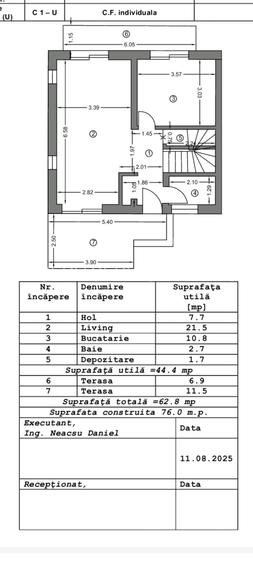 FARA COMISIOANE casa eleganta 5 camere 3 bai P+1+ M incalzire pardos LA CHEIE - 55