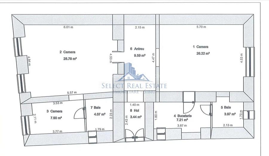 Apartamente 91 mpu \  Afacere Garantata \ Sibiu - Ultracentral - 9