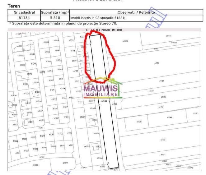 Vand un lot de teren cu suprafata de 1000 mp in zona Tunari - 2