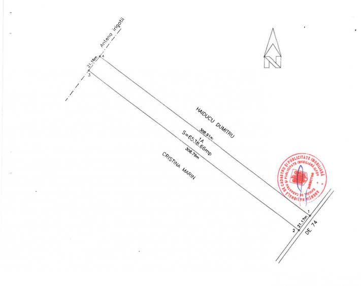 Teren Extravilan In Rate Primaverii Com. Berceni | 6359mp | #EG46 - 2