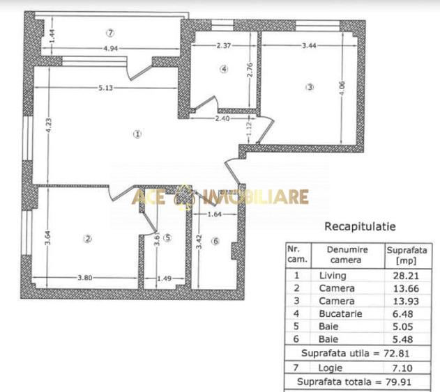 3 Camere de vanzare | Aviatiei | 80 mp | 2 parcari incluse | etaj 1 - 16