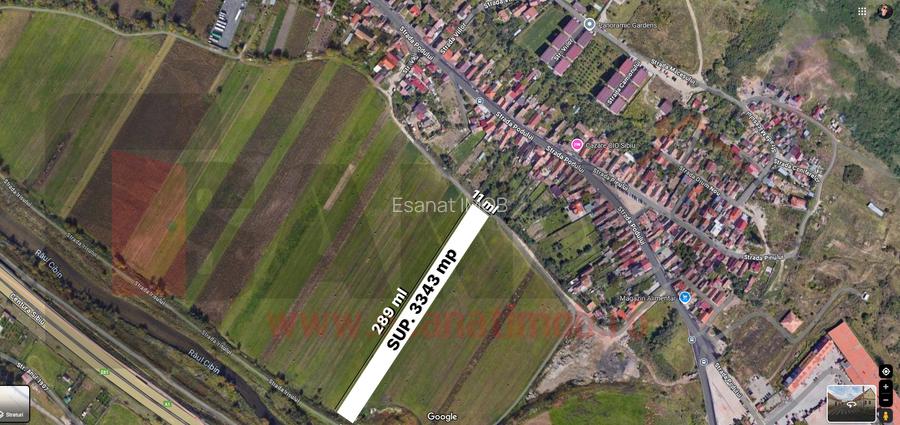 Teren Intravilan, 3343 mp, deschidere la 2strazi, plan drept |SkyView - 7