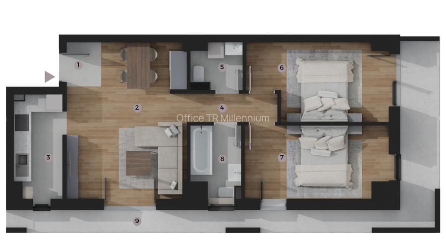 Apartament 3 Camere TIP B10, suprafață 82,95 m2, Zona Tatarasi-Venetia - 2