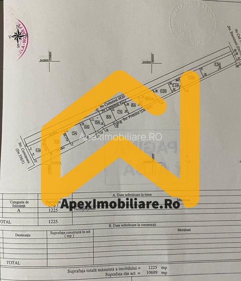 Corbeanca - Tamasi | Teren 1225mp, deschidere 44ml | Utilitati la 50m - 15