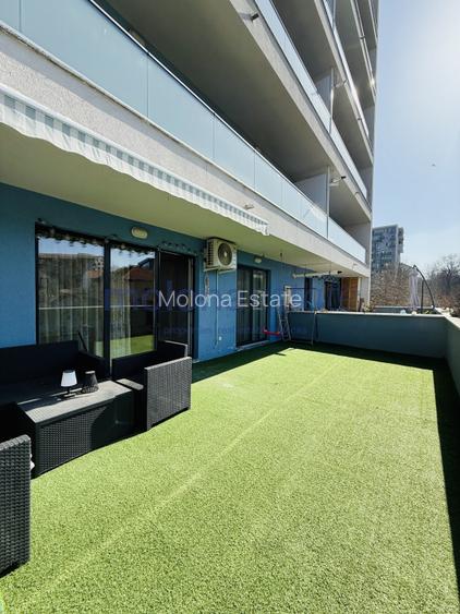 Apartament de închiriat , 2 camere  decomandate, 53 mp + terasă de 35 mp - 2