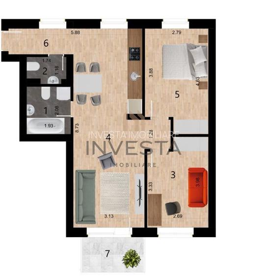 Apartament in constructie Premium/Zona Frunzisului - 1
