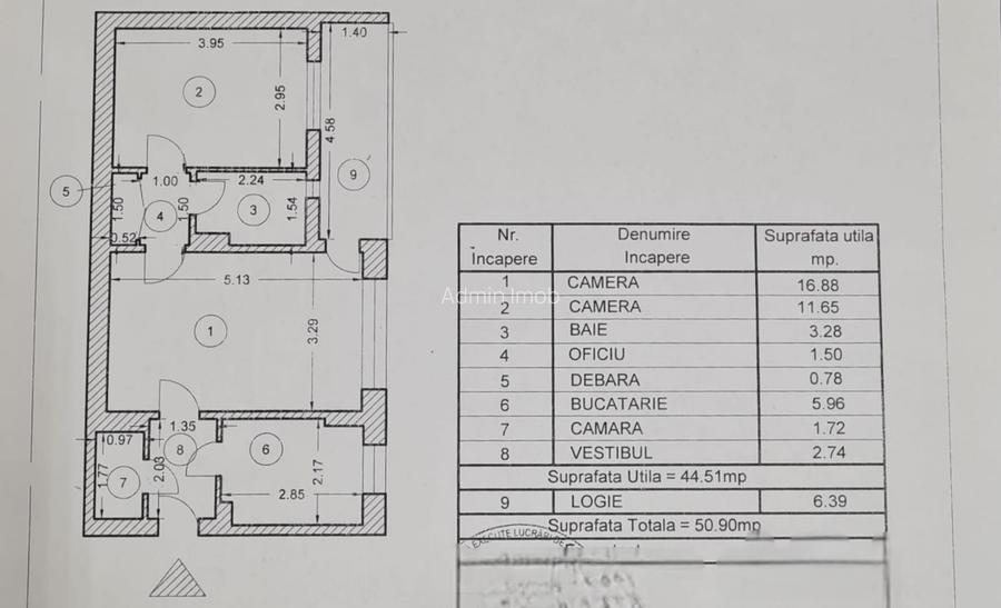 2 camere, P/9,Bloc reabilitat, Metrou Tudor Vladimirescu - 3 minute, Dr. Teberei - 9