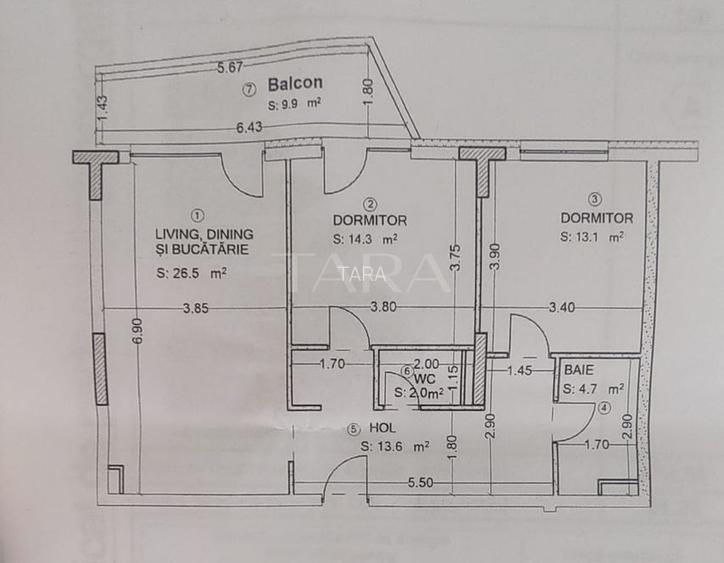 Apartament modern cu 3 camere, terasă și parcare subterană. - 11
