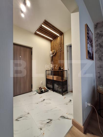 Apartament 2 camere Lux, ultrafinisat, mobilat complet, terasa 12mp, la cheie. - 8