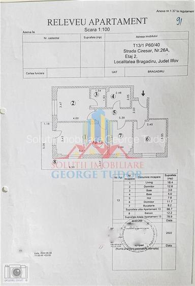 Ap. 3 camere, 79 mp, Str. Ciresar 26A, Prelungirea Ghencea- Bragadiru - 19