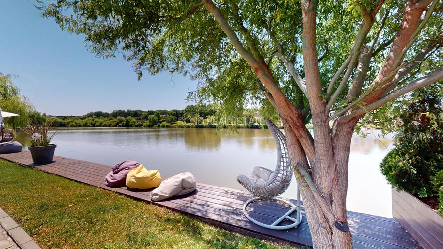 Imobil  de lux pe malul lacului cu ponton, complet mobilat si utilat - 3