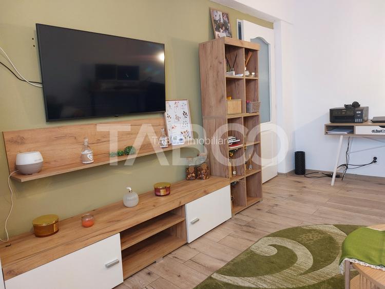 Apartament renovat 66 mp 3 camere 2 bai balcon pivnita Cisnadie - 7