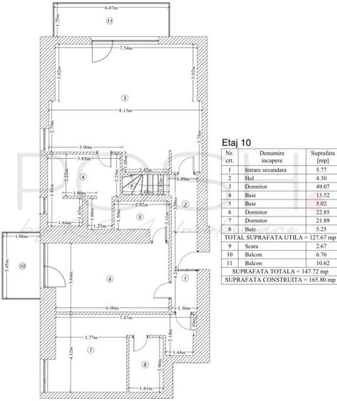 Duplex 310 mp, dining separat, One Herastrau Towers - 14