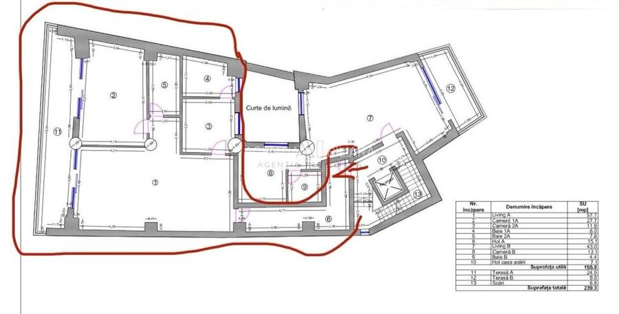 Bloc Nou 2025 /Piata Rosetti/ 3 Camere/ 0% Comision 143 mp - 11