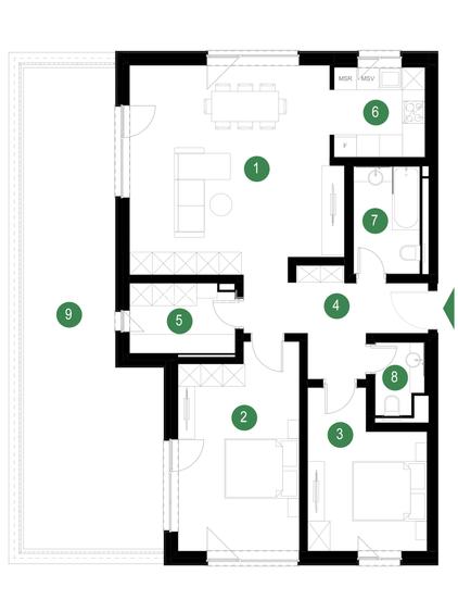 Nou! Apartament 3 camere - vedere panoramică spre Pădurea Băneasa - zona Pipera - 1