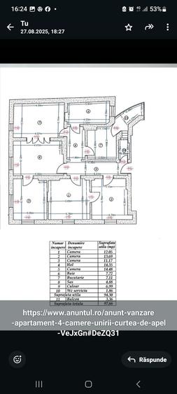 PIATA UNIRII -CURTEA DE APEL, vanzare ap.5 CAMERE - 1