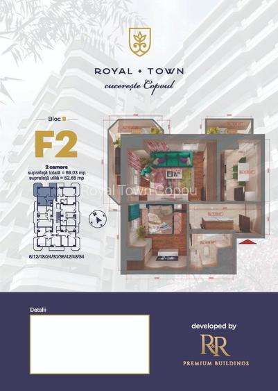 Apartament cu 2 camere decomandat de inchiriat- Zona Copou Royal Town - 5