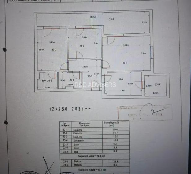 Apartament 3 camere Pallady/Metrou Teclu/Nou - 25