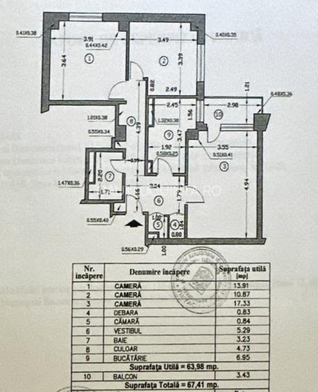 Apartament 3 camere | Langa Metrou Lujerului | 67 mp | Etaj 12/14 | Renovat - 19