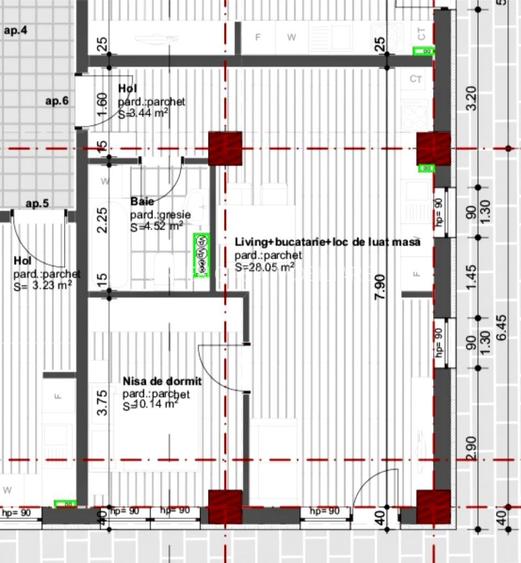 Apartament tip studio, 52mp total, Dambul Rotund, Cluj-Napoca, 160.000 EURO - 11