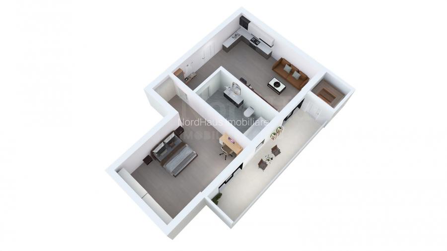 Apartament 2 camere - 36,4mp - etaj 1 - Loc de parcare - 3