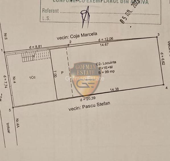 Casa 5 cam P+1+M zona Brătianu 2 parcari teren 148mp SU 205mp SC 267mp gaze tera - 32