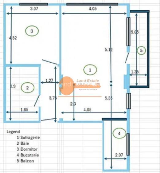 2 camere cu centrala bloc 2008 –  700m metrou Piața Sudului - 1