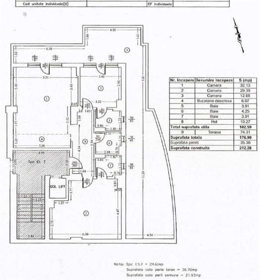 Penthouse 3 camere | Pipera | zona Iancu Nicolae | str. Matei Basarab - 9