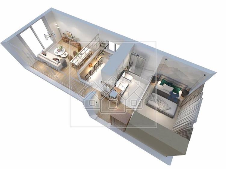 Apartament 2 camere, jaluzele electrice, aer cond. (NCL-41D-MI) - 9