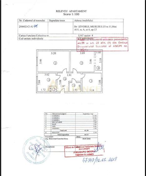 Brancoveanu/Izvorul Muresului Ap 3 cam cu centrala proprie mobilat utilat - 10