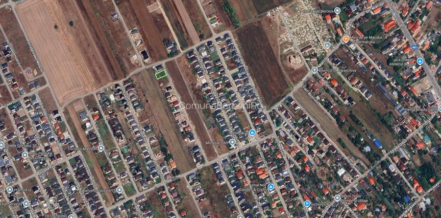 Teren Intravilan Fluturilor in rate | utilitati: curent, gaze | #UG8E - 8