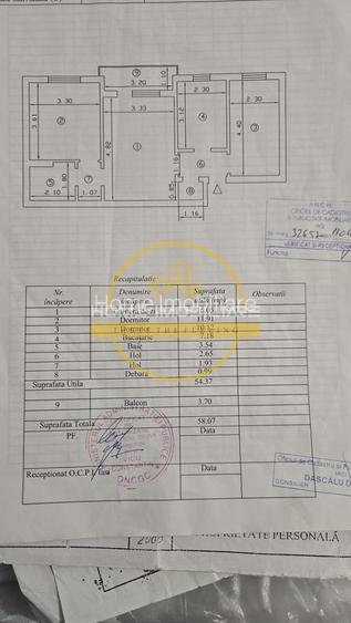 Apartament 3 camere 58mp in zona Tatarasi - 15