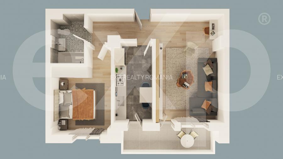Apartament 2 camere in Mioveni | Bloc Nou 2026 - 2