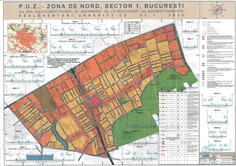 zona Baneasa -- Odai -- Jandarmeriei -- sector 1 - 5