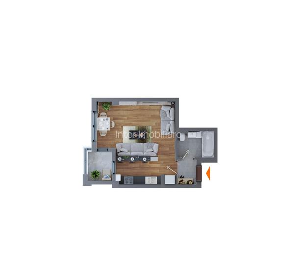 Apartament 1  camera  Canta - Pacurari  COD  145008 - 2